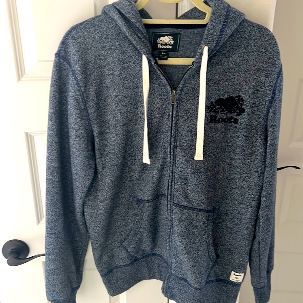 Roots Zip Up Hoodie Heathers Blue S/P